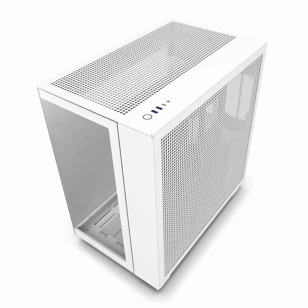 (image for) NZXT H9 Flow White Mid Tower Tempered Glass PC Gaming Case